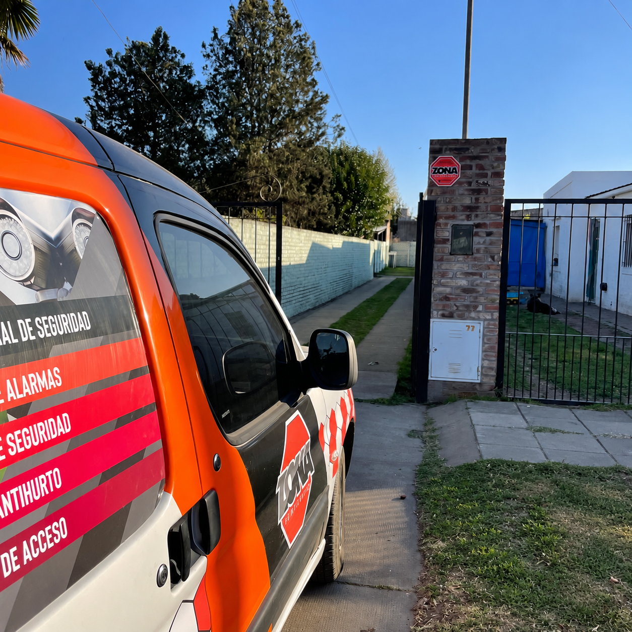 Instalación de seguridad de Zona 24